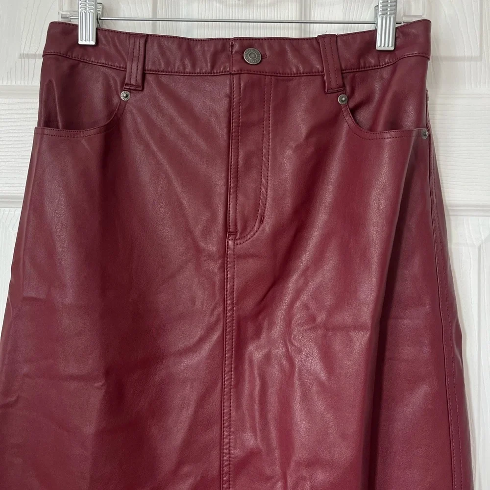 Free People Red Jasper Vegan Maxi Skirt Size 2